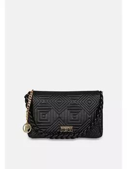 Кожаная женская сумка через плечо с цепочкой и узором Parigi