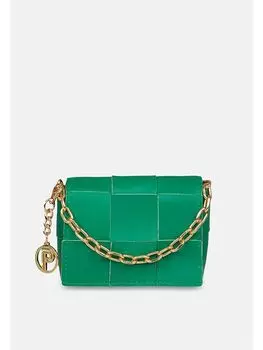 Кожаная женская сумка через плечо с цепочкой Parigi