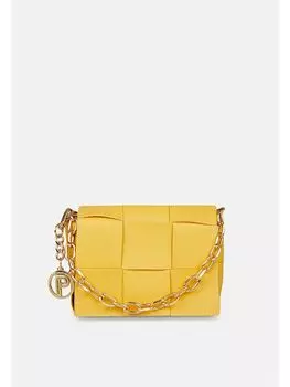 Кожаная женская сумка через плечо с цепочкой Parigi