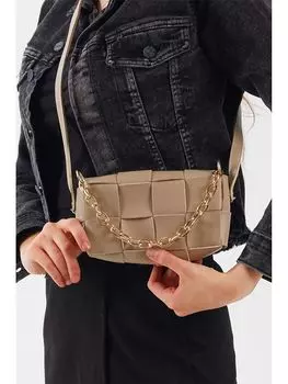 Кожаная женская сумка через плечо с цепочкой Tonny Black