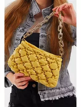 Кожаная женская сумка через плечо с цепочкой Tonny Black