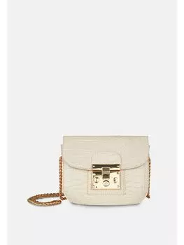 Кожаная женская сумка через плечо с крокодиловым узором Parigi