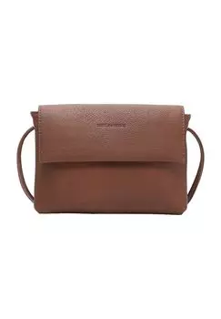 Кожаная женская сумка через плечо с магнитной застежкой Emily & Noah, цвет Cognac