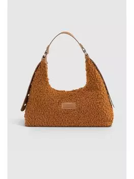 Кожаная женская сумка через плечо с металлической аппликацией Housebags