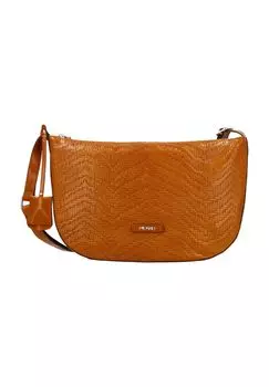 Кожаная женская сумка через плечо с подвеской PICARD, цвет Cognac