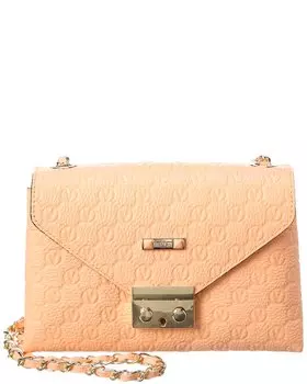 Кожаное через плечо Valentino by Mario Valentino Isabelle Dollaro с монограммой, оранжевый