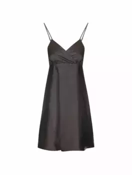 Кожаное мини-платье The Kooples, черный