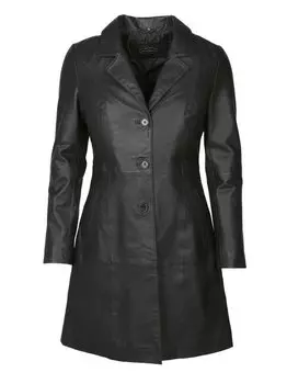 Кожаное пальто Jcc, черный