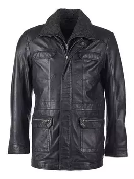 Кожаное пальто Jcc, черный