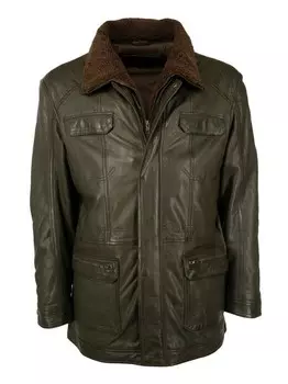 Кожаное пальто Jcc, зеленый