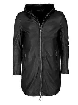 Кожаное пальто Maze, черный