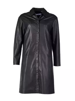 Кожаное пальто Maze, черный