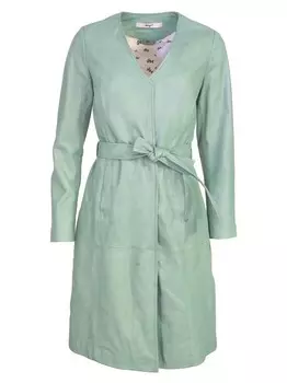 Кожаное пальто Maze, зеленый