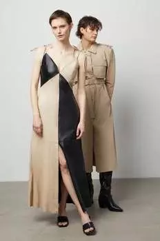 Кожаное платье Answear Lab, черный