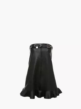 Кожаное платье JW Anderson, черный