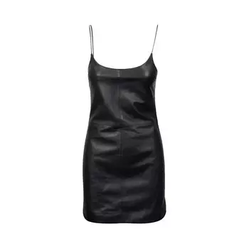 Кожаное платье-комбинация Amiri, цвет Черный