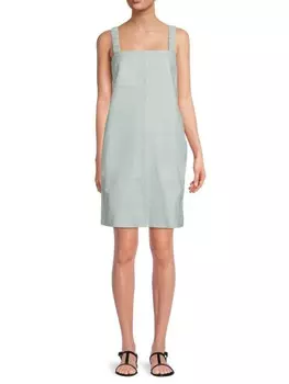 Кожаное платье Proenza Schouler прямого кроя, черный