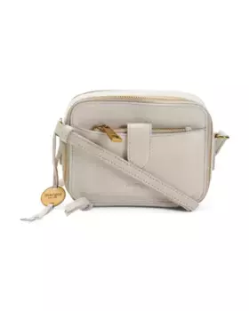 Кожаное плечо через плечо Елена со съемным футляром для визиток Margot, цвет Vanilla