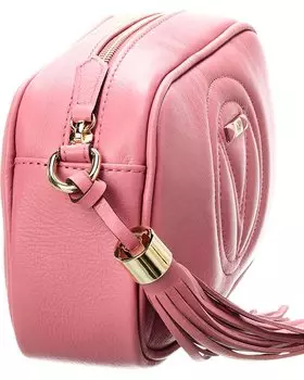 Кожаное плечо через плечо Valentino by Mario Valentino Bella, розовый