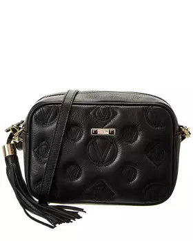 Кожаное плечо через плечо Valentino by Mario Valentino Mia Petit Signature, черный