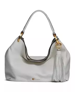 Кожаное плечо Donna Karan Glenwood с кисточкой Donna Karan New York, бежевый