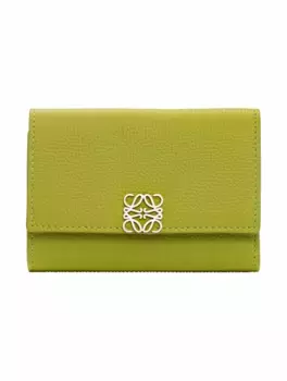 Кожаное портмоне Anagram Loewe, зелёный