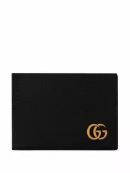Кожаное портмоне GG Marmont Gucci, черный