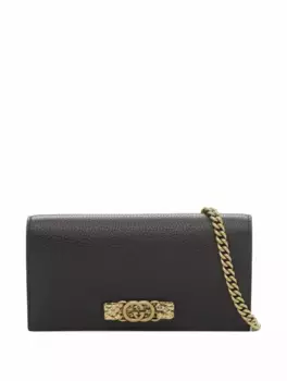 Кожаное портмоне Interlocking G Gucci, черный