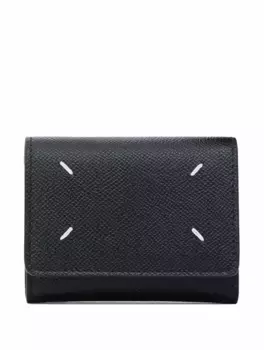 Кожаное портмоне Maison Margiela, черный