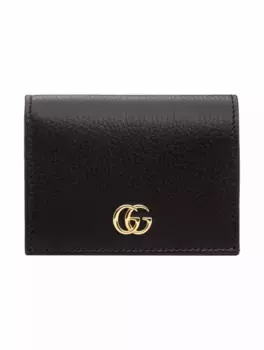 Кожаное портмоне Petite Marmont Gucci, черный