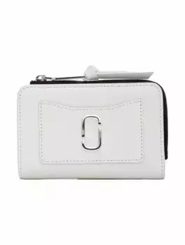 Кожаное портмоне с логотипом Marc Jacobs, белый