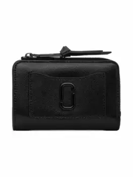 Кожаное портмоне с логотипом Marc Jacobs, черный