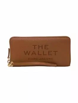 Кожаное портмоне с логотипом Marc Jacobs, коричневый