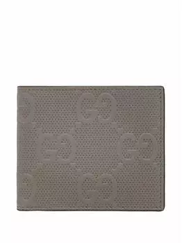 Кожаное портмоне с монограммой Gucci