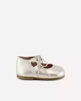 Кожаное сердечко для девочки Мэри Джейнс Eli 1957, золотой