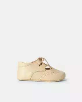 Кожаные английские туфли на шнуровке для мальчика Coconut El Corte Ingls, бежевый