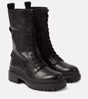 Кожаные армейские ботинки chesa alpina Bogner, черный