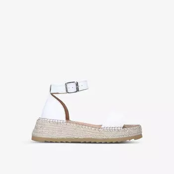 Кожаные эспадрильи Chase на плоской платформе Carvela Comfort, белый