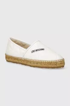 Кожаные эспадрильи Love Moschino, белый