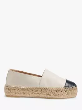 Кожаные эспадрильи на платформе LKBennett Talia, кремовый цвет