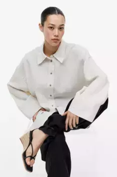 Кожаные эспадрильи на узкой платформе H&M, черный