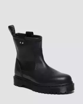 Кожаные байкерские ботинки Dr. Martens Anistone Lo, цвет Black — Wanama