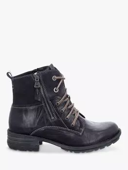 Кожаные байкерские ботинки Josef Seibel Sandra 91, темно-синие