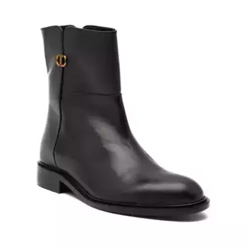 Кожаные байкерские ботинки Twin-Set, черный