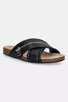 Кожаные байкерские туфли JW Anderson, черный
