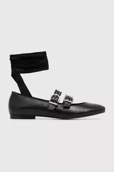 Кожаные балетки Alohas Thekla, черный