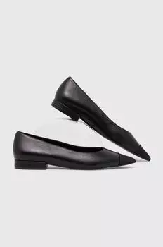 Кожаные балетки Answear Lab, черный