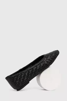 Кожаные балетки Answear Lab, черный