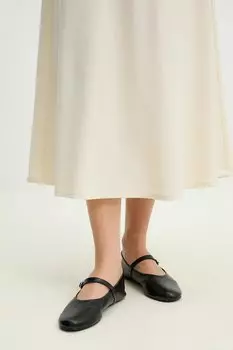 Кожаные балетки Answear.Lab, черный