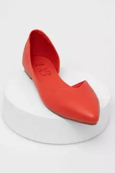 Кожаные балетки Answear Lab, красный